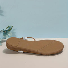 Women's Flat Sandals Lightweight Open Toe Buckle Strap Shoes