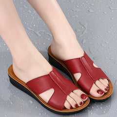 Women's Cross Strap Open Toe Slides Soft Sole Non slip Shoes