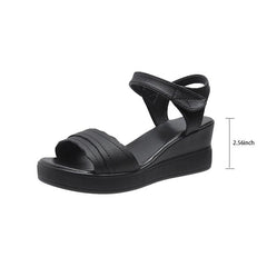 Women's Wedge Heeled Sandals Platform Open Toe Ankle Strap Sandals