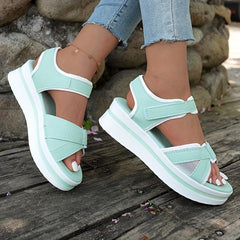 Women's Platform Sports Sandals Open Toe Slingback Shoes