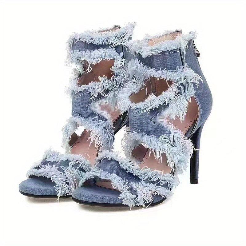 Women's Cut Out High Heel Party Sandals