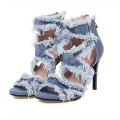 Women's Cut Out High Heel Party Sandals