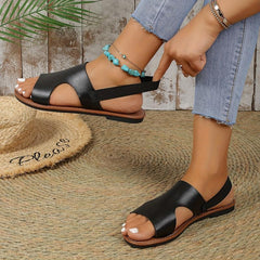 Women's Flat Sandals Open Toe Slip On Slingback Beach Sandals
