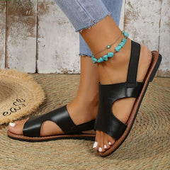 Women's Flat Sandals Open Toe Slip On Slingback Beach Sandals