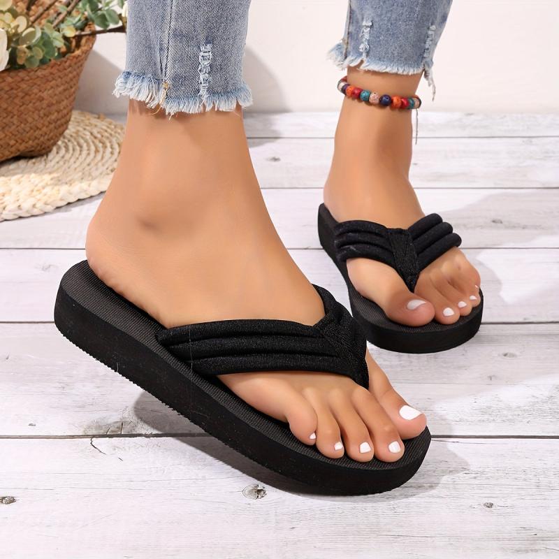Women's Lightweight Flip Flops Open Toe Non Slip Indoor Outdoor Slides