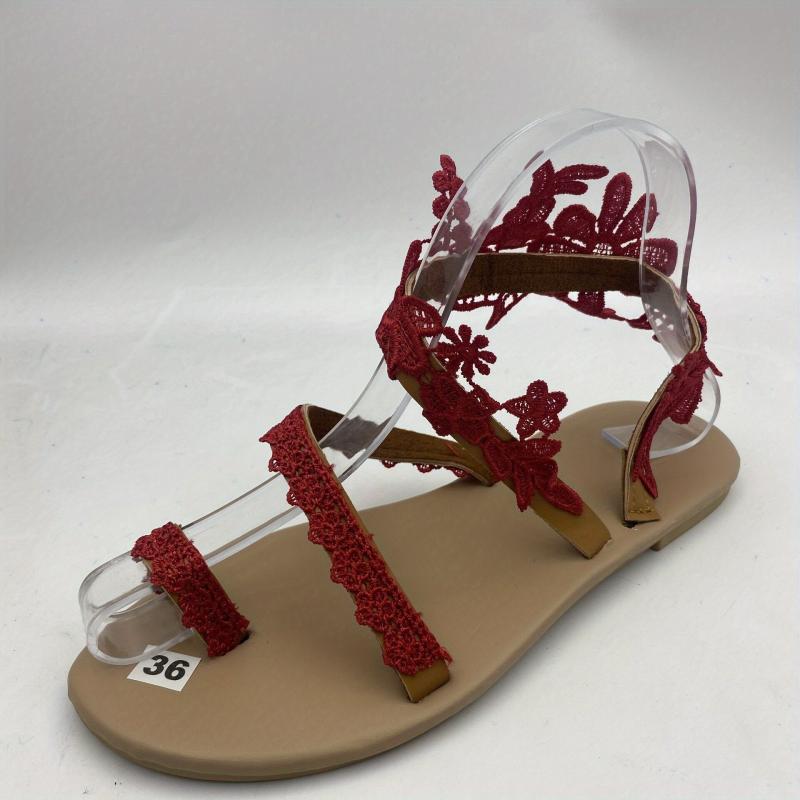 Women's Open Toe Flat Sandals Lightweight Slip On Shoes