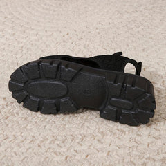 Women's Breathable Platform Sandals Open Toe Lace Up Shoes