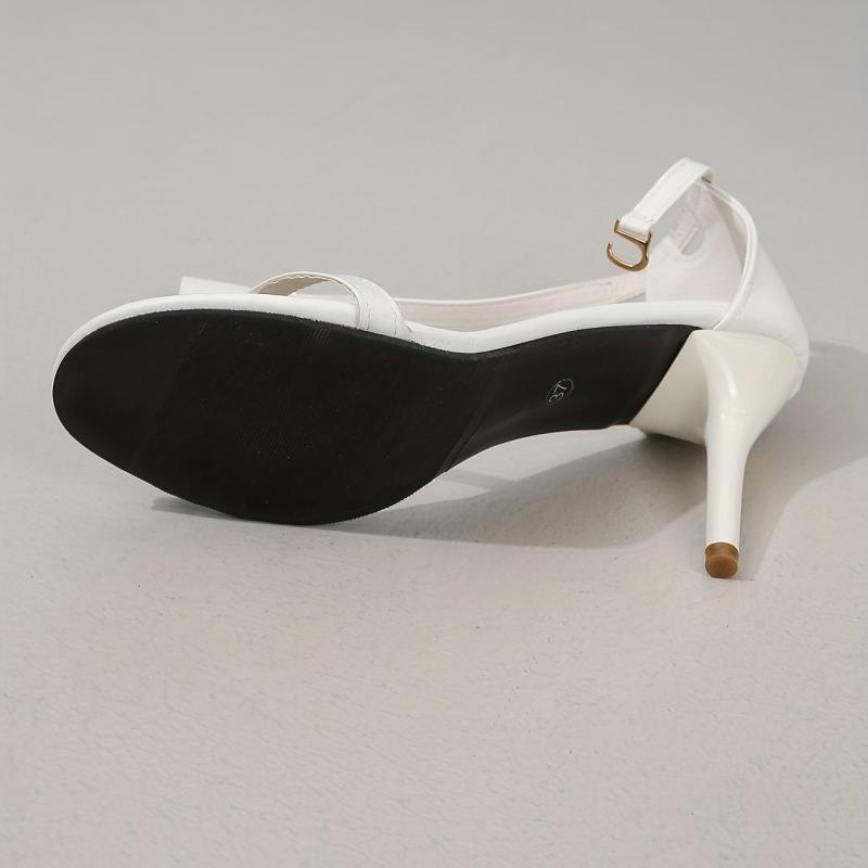 Women's Stiletto Heeled Sandals Lightweight Ankle Strap Shoes