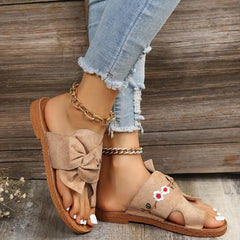 Women's Floral Embroidered Slide Sandals Lightweight Summer Shoes