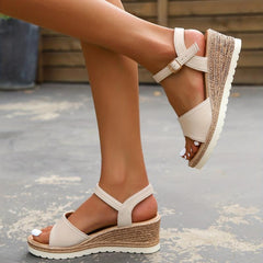 Women's Wedge Sandals Ankle Strap Platform Comfortable Summer Sandals