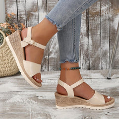 Women's Wedge Sandals Ankle Strap Platform Comfortable Summer Sandals