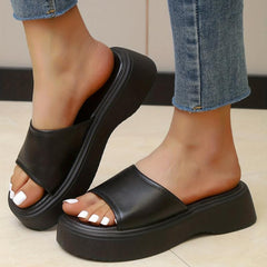 Women's Platform Slide Sandals Comfy Open Toe Non Slip Shoes