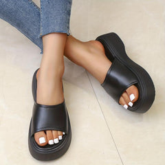 Women's Platform Slide Sandals Comfy Open Toe Non Slip Shoes
