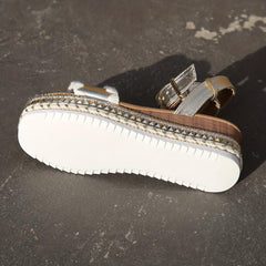 Women's Platform Wedge Sandals with Buckle Strap, Non-Slip Slingback Shoes