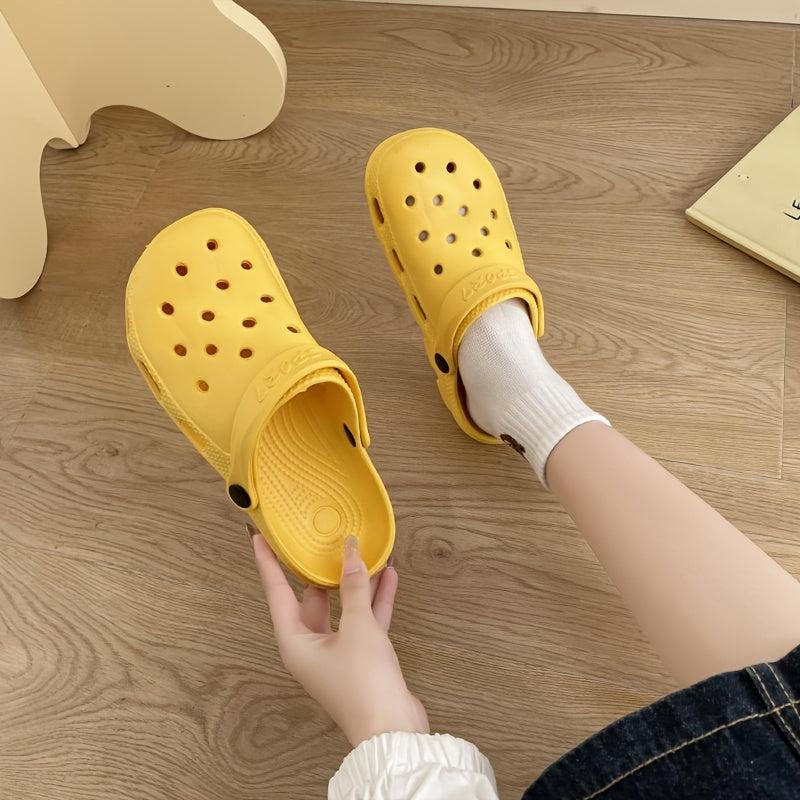 Women's Hollow Out Closed Toe Clogs Sandals Anti-slip Slippers