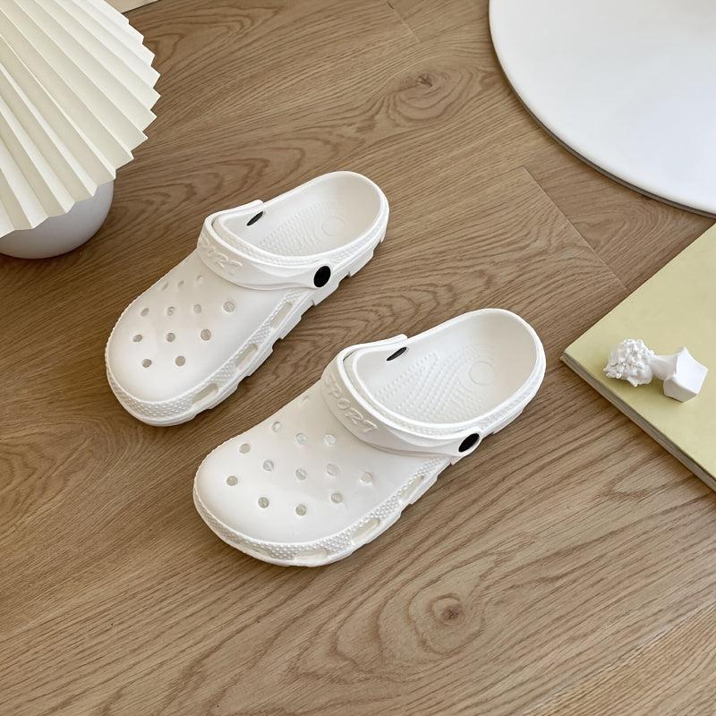 Women's Hollow Out Closed Toe Clogs Sandals Anti-slip Slippers