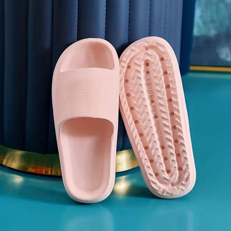Women's Soft Open Toe Pillow Slides House Slippers