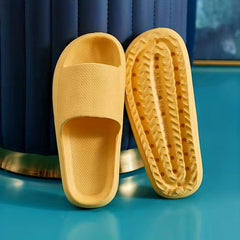 Women's Soft Open Toe Pillow Slides House Slippers