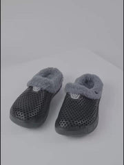 Women's Plush Lined Slip On Clogs Winter Indoor Shoes