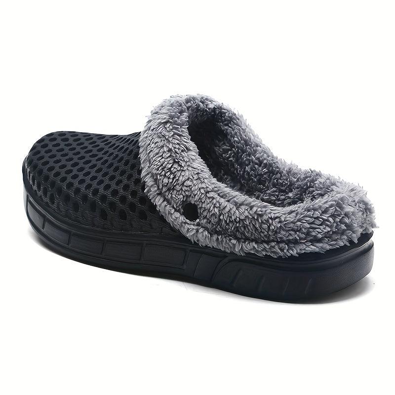 Women's Plush Lined Slip On Clogs Winter Indoor Shoes