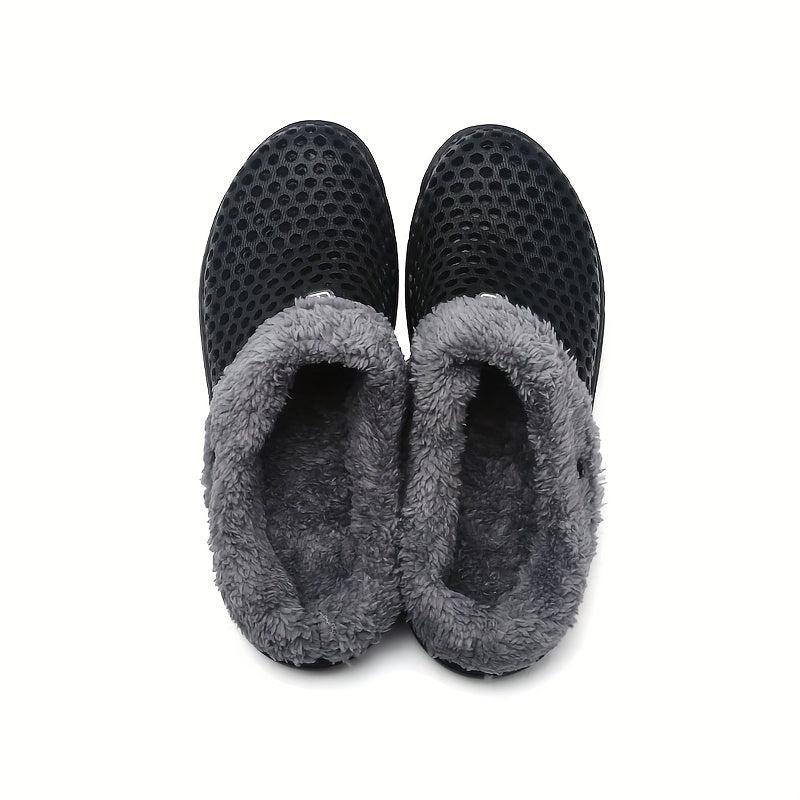Women's Plush Lined Slip On Clogs Winter Indoor Shoes