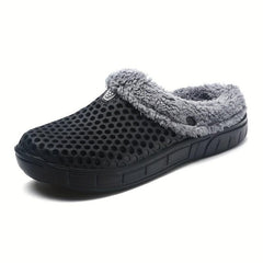 Women's Plush Lined Slip On Clogs Winter Indoor Shoes