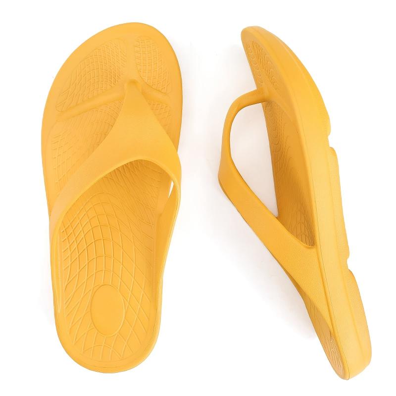 Women's Solid Flat Flip Flops Soft Non slip Thong Outdoor Beach Slides