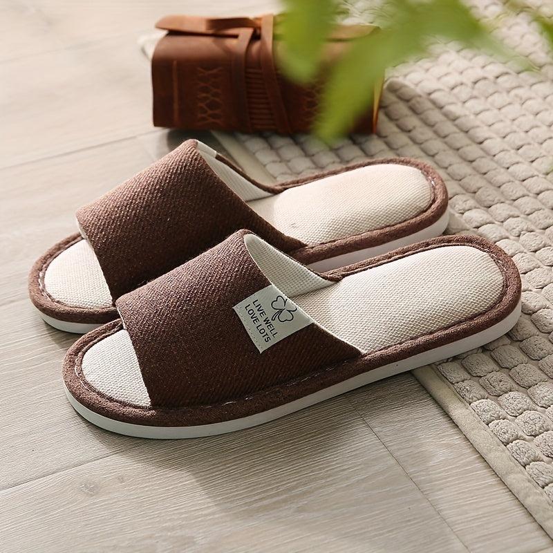 Women's Soft Sole Indoor Slippers with Comfy Solid Design