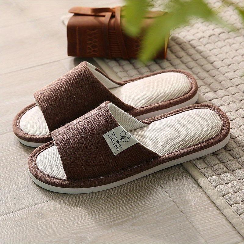 Women's Soft Sole Indoor Slippers with Comfy Solid Design