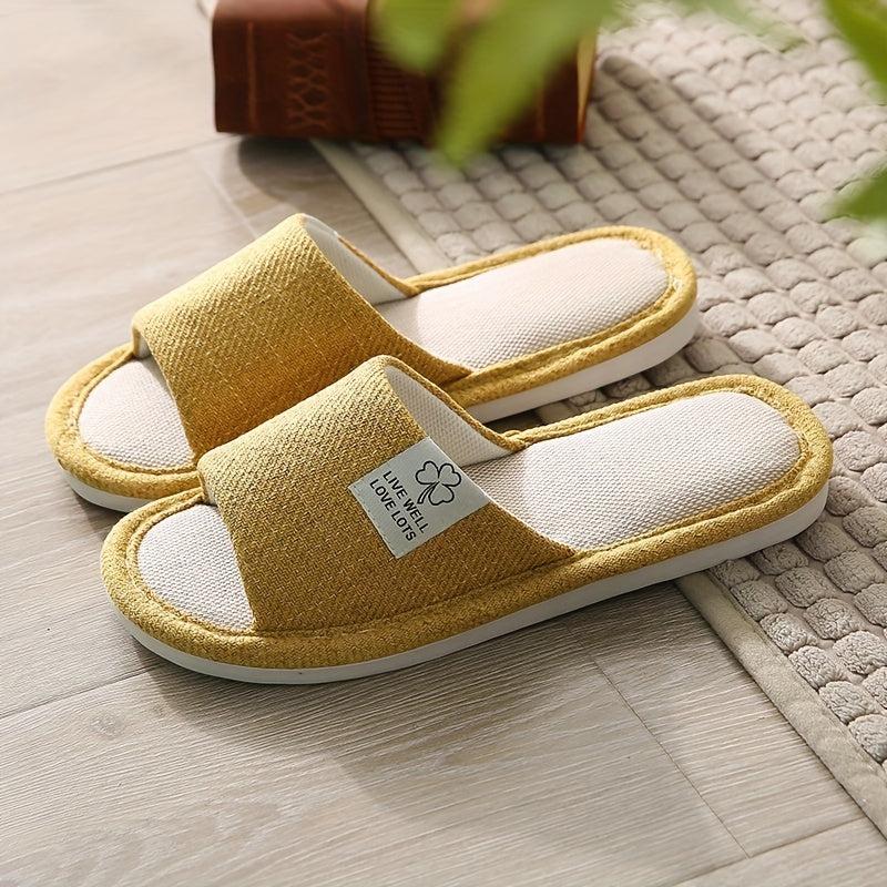 Women's Soft Sole Indoor Slippers with Comfy Solid Design