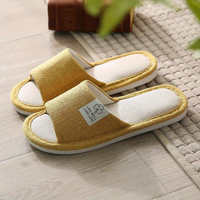 Women's Soft Sole Indoor Slippers with Comfy Solid Design