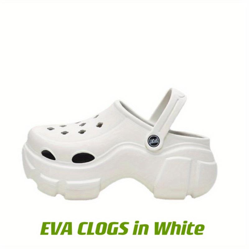 Women's Platform Hollow Out Non-slip Clogs Round Toe Slides Shoes
