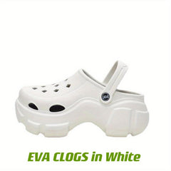 Women's Platform Hollow Out Non-slip Clogs Round Toe Slides Shoes