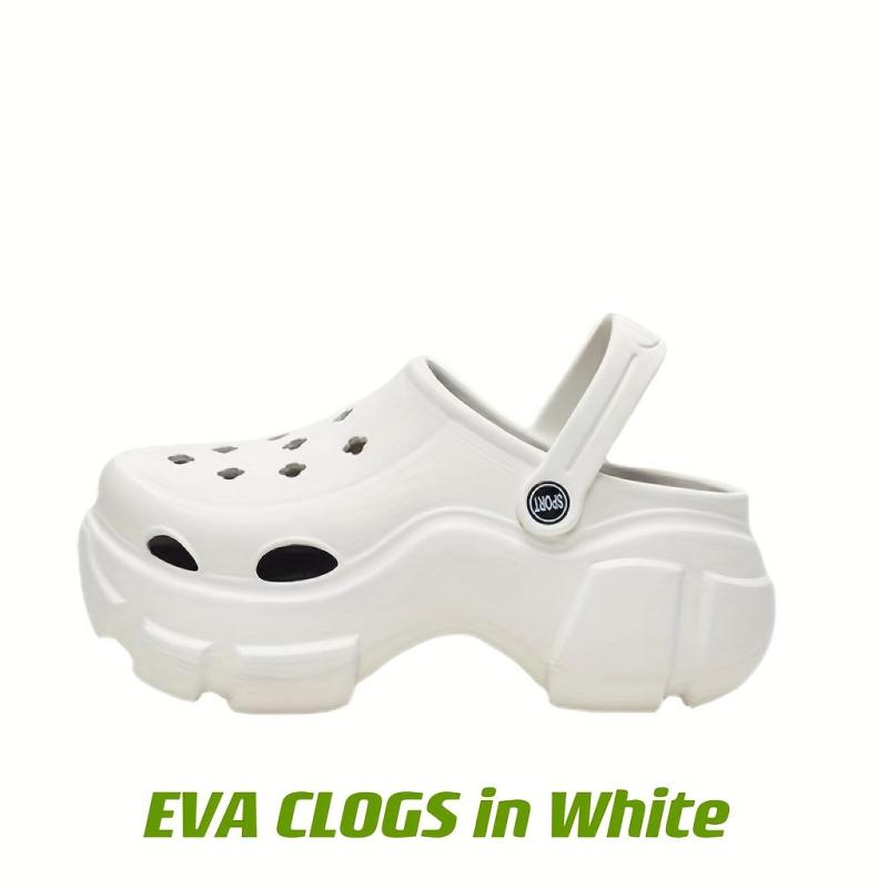 Women's Platform Hollow Out Non-slip Clogs Round Toe Slides Shoes
