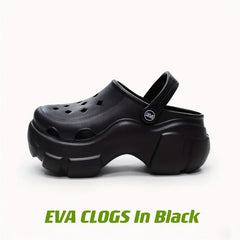Women's Platform Hollow Out Non-slip Clogs Round Toe Slides Shoes