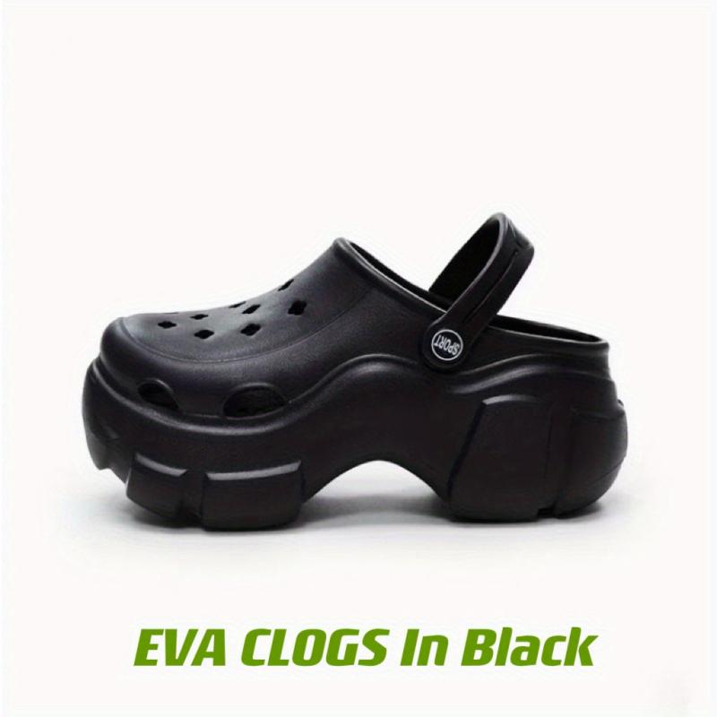 Women's Platform Hollow Out Non-slip Clogs Round Toe Slides Shoes