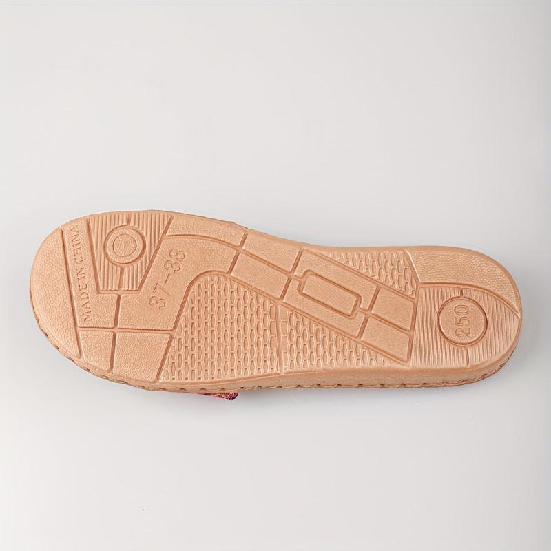 Colorful Knit Slides Open Toe Soft Beach Shoes