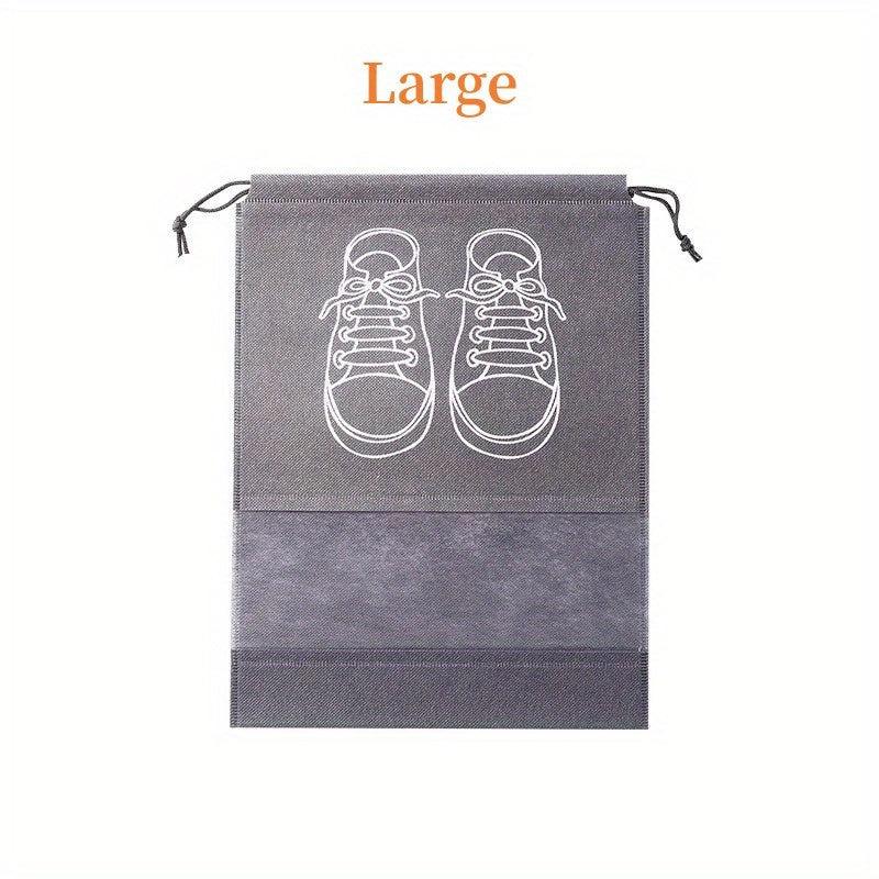 5pcs Travel Shoe Bag For Men And Women Large Shoes Pouch Waterproof Storage