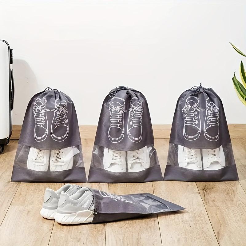 5pcs Travel Shoe Bag For Men And Women Large Shoes Pouch Waterproof Storage