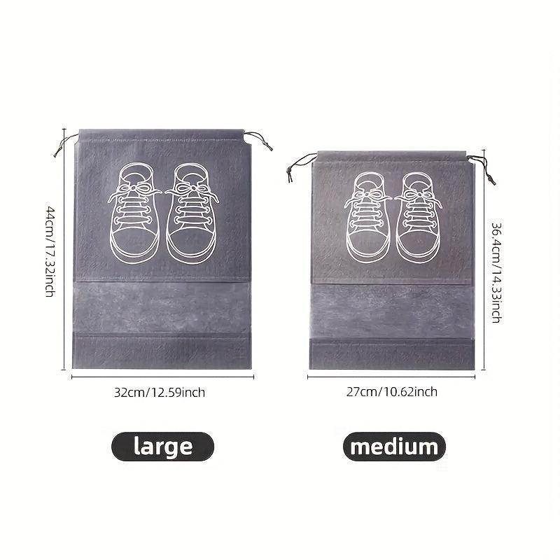5pcs Travel Shoe Bag For Men And Women Large Shoes Pouch Waterproof Storage