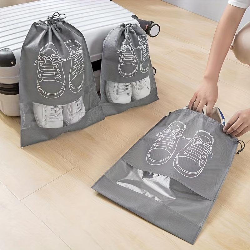 5pcs Travel Shoe Bag For Men And Women Large Shoes Pouch Waterproof Storage