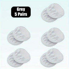 Women's 5-Finger Half Cut Socks Sponge Cushion Invisible Socks