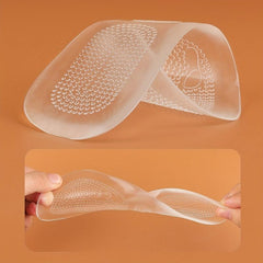 Anti Slip Transparent Foot Arch Support Insole with Particles