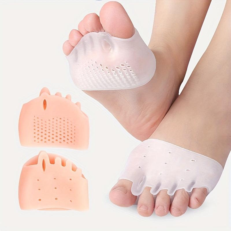 Silicone Forefoot Pads Toe Separator Cushion Pain Relief Gel Pads