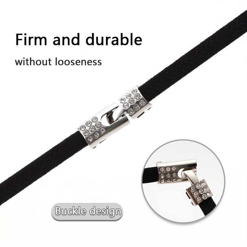 Flat Elastic Shoelaces & Metal Buckles for Sneakers Shoes