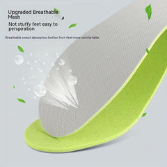 5pairs Barefoot Insoles Gray Ultra thin Oushonai Non slip Male Female