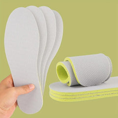 5pairs Barefoot Insoles Gray Ultra thin Oushonai Non slip Male Female