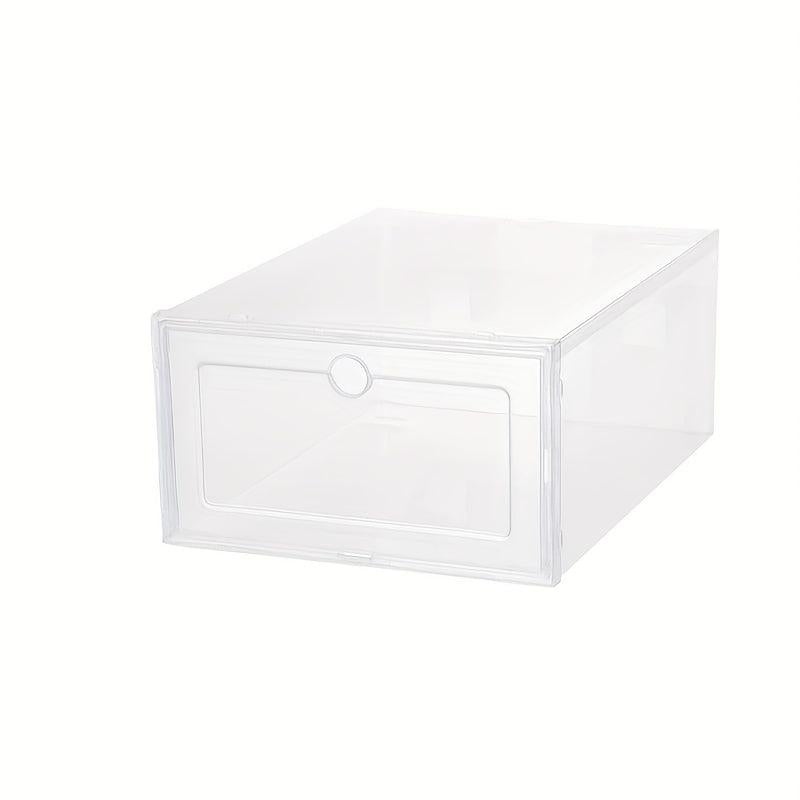 3pcs Transparent Plastic Shoe Box Drawer Shoe Cabinet Moisture proof Dust proof