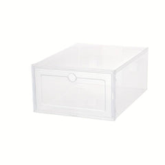 3pcs Transparent Plastic Shoe Box Drawer Shoe Cabinet Moisture proof Dust proof