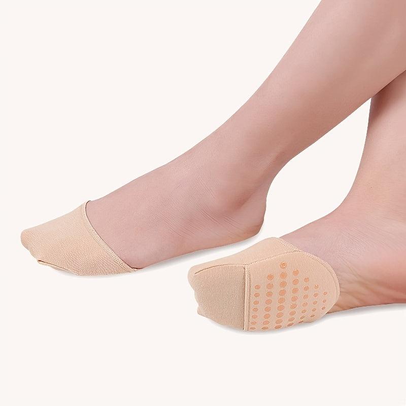 Women's Toe Topper Socks with Metatarsal Pads Non-Slip